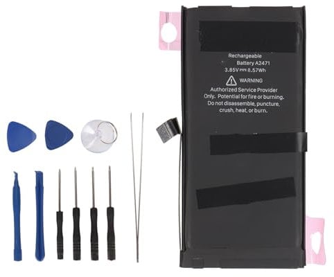 Battery for IPhone 12 Mini, 2227mAh High Capacity Battery Replacement for IPhone 12 Mini Model A2399 A2400 A2398 A2176, 0 Cycle Spare Battery, with Installation Tools