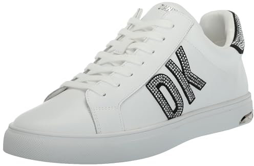 DKNY Damen Everyday Comfortable Abeni-Lace Up Snea Sneaker, Weiß/Transparent, 39 EU