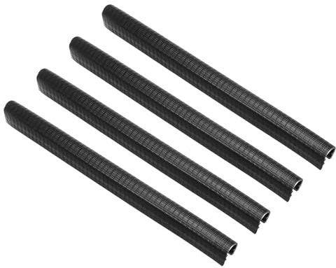 PATIKIL 4er Pack 8,7 Zoll Skateboard Deck Guards Protector Schwarz | Skate Deck Edge Protection, Skateboard Schutzausrüstung