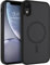 BENTOBEN für iPhone XR Hülle mit MagSafe Magnetisch Hülle für iPhone XR 6.1 Durchscheinende Schwarz Matt Anti-Fingerabdruck Handyhülle Rückseite Dünn Stoßfest Schutzhülle