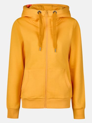 Salzhaut Damen Kapuzen-Sweatjacke Sööte – Kapuzenjacke Hoodie Shirtjacke mit Kapuze mit Kordelzug in Navy Größe 3XL