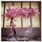 CDDUOLA Grand Arbre de Fleur de Cerisier Artificiel, Fleurs Artificielles Fait à La Main, Rose Faux Sakura Fleur Decor, pour Intérieur Extérieur, Mariage, Bureau (Rose, 70.9IN/180CM)