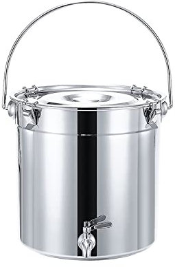 Pentola Per Zuppa - Pentola Per Zuppa Di Pesce, Secchio Per Zuppa In Acciaio Inossidabile 201/secchio Sigillato/secchio Per Il Trasporto, Pentola Per Brodo, Serbatoio Per Vino Con Rubinetto ( Size : 3