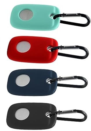 Homoyoyo 4Pcs Silicone Protective Case for Tile Pro Chic Tracer Cover for Trackers Scratch-resistant Silicone Sleeves Compatible with Keychains Bags Pet Leashes