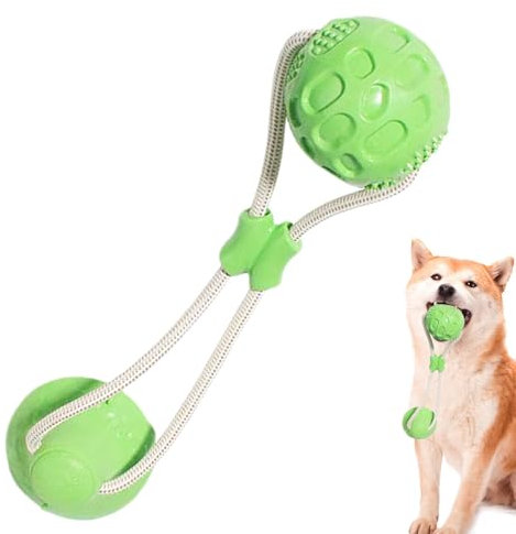 Small Dog Rope Toy, Suction Cup Dog Toy, Dog Chew Toys Tug Of War Rope Reusable Ball With Rope Dog Toy, Interactive Dog Teething Toy For Training Cleaning Teeth