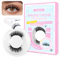 CALAILIS Magnetische Wimpern 1 Paar Magnet Wimpern Mit Zange Magnetic Lashes Natürlicher Look Wimpern Magnetisch Kein Kleber Erforderlich Einfach Zu Tragen Und Zu Entfernen (MAL5)