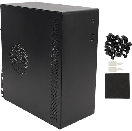 Gaming Computer Case Metal Construction for High-Performance PC Gaming Configurations ATX & Micro ATX Motherboard Support USB 3.0 Ports PC Case Hard Drive & SSD Support