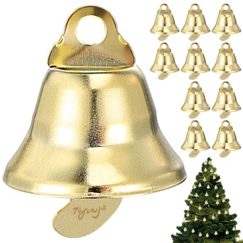 Amosfun Mini GlöCkchen 100 StüCk Weihnachtsschmuck Kleine Glocken AnhäNger DIY Windspiel ZubehöR Festliche Dekoration FüR Weihnachtsbaum Und Party