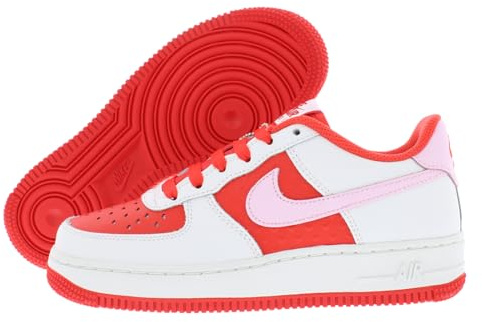 NIKE Air Force 1 BG Trainers HV5165 Sneakers Scarpe (UK 6 US 6.5Y EU 39, Summit White Pink Foam 121)