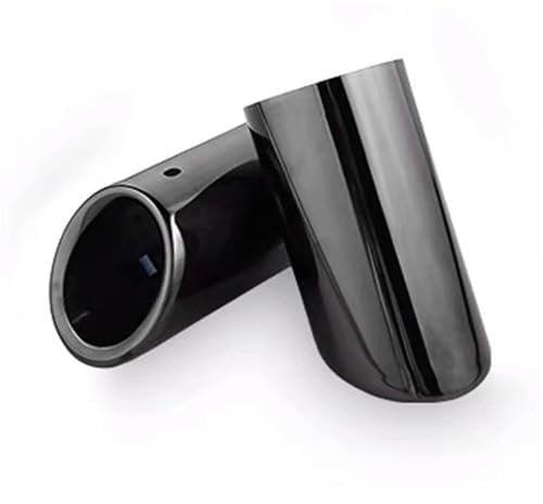 Auspuffblende Für VW Für Touran 5T1 Für TIGUAN MK2 Für Golf MK7 Für Polo 6R Für Jetta MK6 Autozubehör Auto-Endrohr Auspuff Schalldämpfer Spitze Rohrabdeckung Auspuffendrohr(70mm Black)