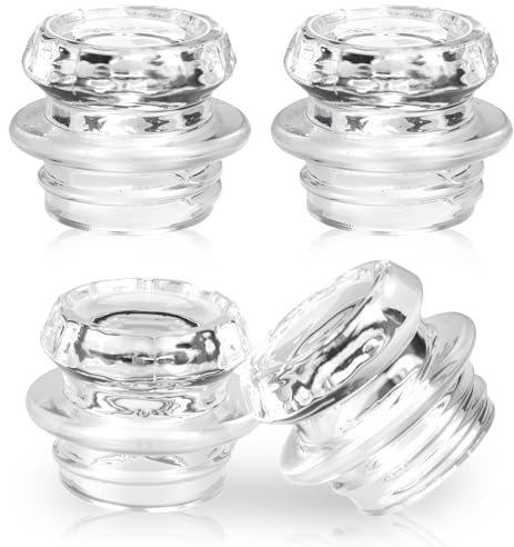 4PCS Coffee Percolator Glass Top Replacements Compatible with Coleman, Coletti, Gsi, Eurolux, Stansport, Elite, Mereza, Texsport and more Percolator