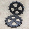 ULEIVA 2 Stck Ersatz Antriebsräder Rad kompatibel mit Husqvarna Automower 105 305 308 Mähroboter Spikes Gelände Offroad Räder Ersatzrad