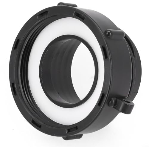 5.1 cm IBC Tank Adapter Feingewinde auf Grobgewinde S60x6 Container Outlet Connector mit PE Material für Gartenbewässerungssystem