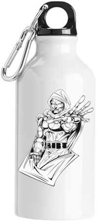 Evil robot man Tourist Water Bottle White