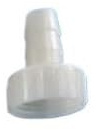 Supkancl Raccord de Tuyau en Plastique 1/2'' cannelé vers Filetage Femelle BSP, raccord ABS Blanc, connecteur de Tuyau d'aquarium Droit(10mm)