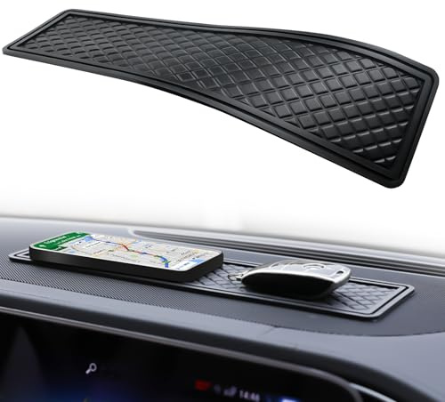 Antirutschmatte Auto Armaturenbrett, Rechteckig Anti Rutsch Matte Auto Antirutschmatte Handy Multifunktion Auto Anti Rutsch Matte für Dashboard Brillen Handys Autodekorationen, 1 Stück, Schwarz