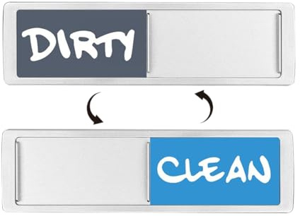 THQAE Magnete für Spülmaschine SAUBER/SCHMUTZIG Sign,Clean Dirty Sign Magnetisch,Kitchen Gadgets, Spülmaschinen Zubehör für Küche, Büro, WG
