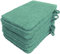 Lanudo Pure Line Waschlappen Waschhandschuh, 10er Set, Reine Frottier Baumwolle, 21 x 15 cm, Farbe Mint-Grün
