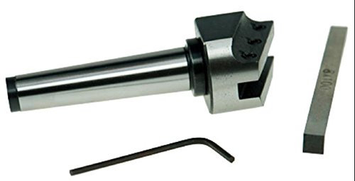 Fraise à mouche MT2 pour tour et fraiseuse + embout et clé HSS - Filetage M10