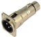Through Panel XLR connector Male Panel to Female Rear