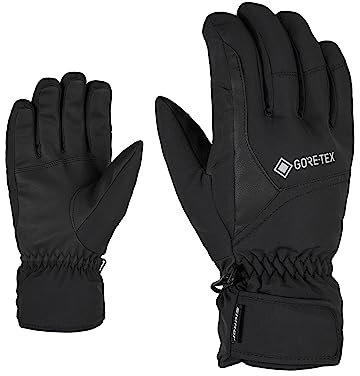 Ziener Erwachsene GARWEN GTX Ski-Handschuhe/Wintersport | Wasserdicht, Atmungsaktiv, Gore-tex, Black, 7,5