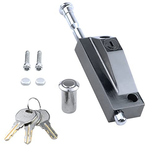 Mironey - Serratura per porta scorrevole per finestre in vetro, porte di sicurezza ausiliarie (utilizza la chiave Yale Lock)