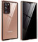 SIMao Custodia per Samsung Galaxy Note 20 Ultra 5G, Oro, Vetro Temperato, Anti-Peep, Magnetica, Robusta
