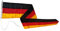 FLAGLY Premium Langwimpel Deutschland 160g/m² Stoffgewicht, robustes und witterungsbeständiges Schiffsflaggentuch - verschiedene Größen - Wimpel Deutschland, Fahnenmast Zubehör (30 x 150 cm)