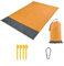 YGLONG Stranddecke Camping Matte wasserdichte Stranddecke Outdoor Erdung Matte Matratze Picknick Tasche Teppich Teppich Tragbare Faltschlafett Pad Picknickdecke (Color : Orange, Size : 210x200cm)
