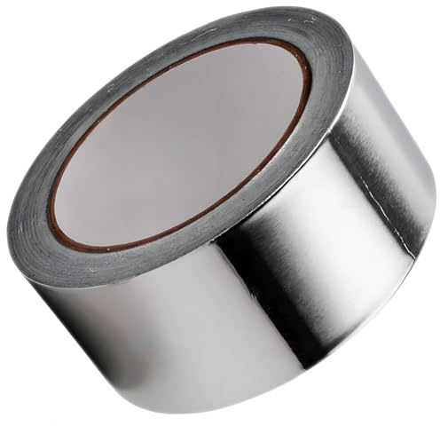 Thicker Aluminum Foil Tape 2-inch x 50Ft Heavy Duty High Temp Silver Tape for HVAC Duct work, Dryer Vent Seal, Car Exhaust Repair, Stove Pipe Wrap, Metal Patch, Heat Insulation, EMI Shield, DIY Crafts