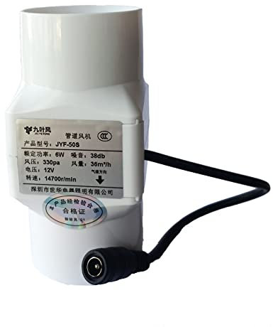 Mini Duct Ventilation Fan 2 Inch Inline Extractor Fan 12V Bathroom Exhaust Blower Fans for Booster Basements Workshop Grow Tents Hydroponic (Color : Speed Control, Size : 2 inch)