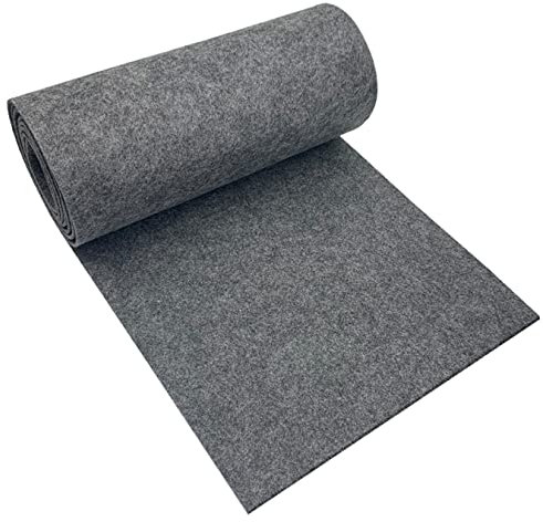 aufodara Tela de Fieltro 30cm x 250cm x 3mm Rollo de Fieltro de Poliéster para Manteles Fieltro, Bolsa de Fieltro, Manualidades de Costura, Patchwork, Jardín Disco de Mantillo Fieltro (Gris Oscuro)