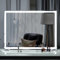 BEAUTME Miroir Maquillage Lumineux Miroir LED, Grand Miroir Lumières, Miroir de Courtoisie, Lumière Tricolore, Miroir de Chambre à Coucher, Miroir de Bureau/Miroir Mural (Blanc,91,5x67cm)