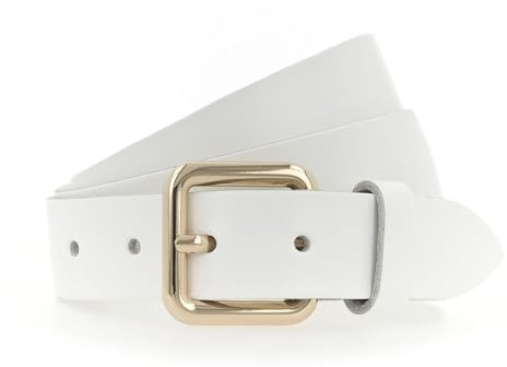 Vanzetti Leder Gürtel 30mm Leather Belt W110 White weiß