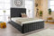 Slate Velvet Ottoman Storage Bed (Gas Lift), Sleep Factorys Ferrera Slate Naples Velvet Modern Bed - 6ft Super King (180 x 200 cm) Frame Only