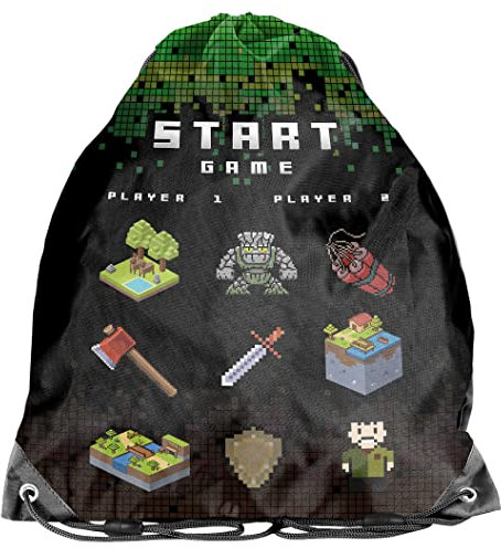 PASO Kinder Turnbeutel/Sportbeutel 36x32 cm - Craft Gaming
