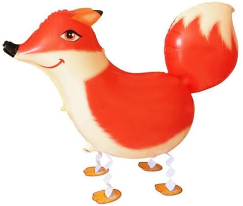 Folienballons * WEIHNACHTEN * als Deko für die Adventszeit | Advent Nikolaus Weihnachtsmann Kinder Kindergeburtstag Partydeko Ballons Luftballons, Edition: Airwalker Fuchs, 68x52cm