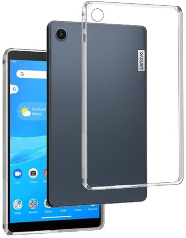 REY Transparent Silikonhülle TPU für Lenovo TAB M8 8 GEN 4, Premium Kratzfest TPU Durchsichtige Schutzhülle, Ultradünne 0,33 mm