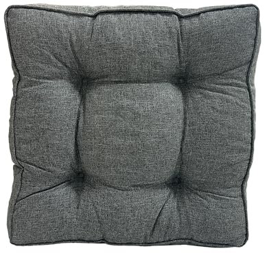 Pillows24 Sitzkissen Set für Loungemöbel – Outdoor Loungekissen & Rückenkissen – wetterfest, waschbar, mit Befestigungsbändern – für Gartenbank, Terrasse, Balkon, Rattanmöbel