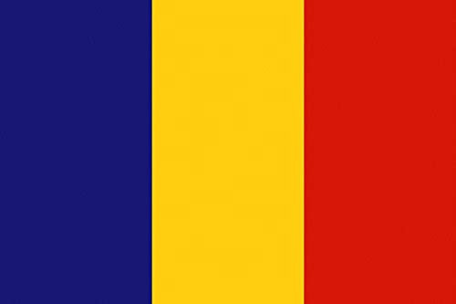 Autocollant drapeau de la Roumanie 15 x 10 cm