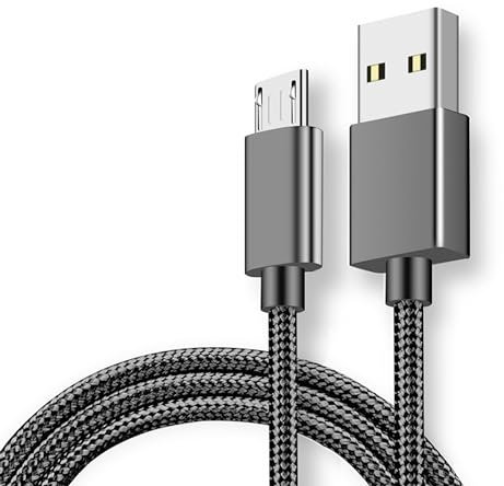 Micro USB Cable Braided USB A to Micro Charge Cable Android Charger Cable Data Sync Cord Compatible with Samsung Galaxy J7,S7,S6, Tablets,PS4 Controller,Sony,HTC,LG,Moto,Huawei (1 Metre)
