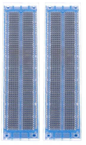 PATIKIL 2 Pcs Breadboard, Solderless Breadboard Large Breadboard 700 Tie Points Prototype PCB Bread Board Electronics Kit Plates