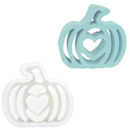 YEJAHY Stampi in silicone per autunno, stampi in silicone per Halloween, stampi in silicone per resina epossidica, stampi per colata in silicone, per autunno, giorno del Ringraziamento (Amo la zucca)
