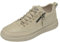 Generisch Sneaker con cerniera laterale da uomo, scarpe sportive da uomo, scarpe da ginnastica da uomo, morbide, da trekking, con plateau antiscivolo, tinta unita, con lacci, cachi, 41 EU