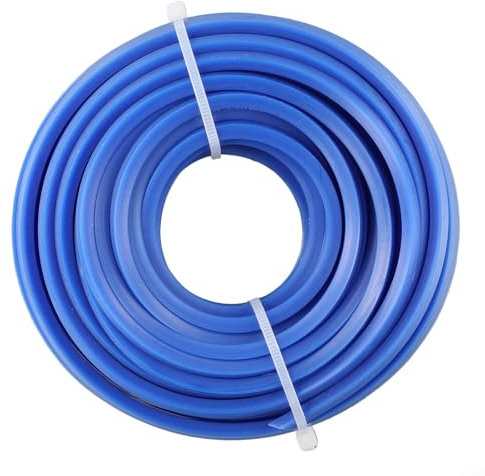 Filo decespugliatore quadrato blu di lunga durata, 4 mm x 10 m, adatto per rifiniture resistenti