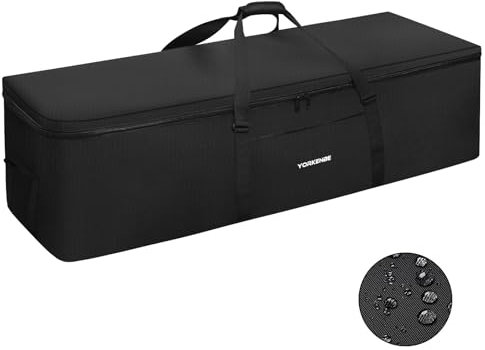 Yorkenbe 190L 132 cm robuste extra große Campingzelttasche, wasserabweisender Reißverschluss, Reisetasche, Sportausrüstungstasche, Zelttaschenersatz mit großer Öffnung und gepolsterten Griffen
