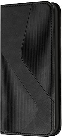 YIRRANZD Handyhülle für Huawei P Smart 2021 Hülle, PU Leder Wallet Klapphülle [Kartenfach], Klappbar Flip Case Stoßfeste Tasche Schutzhülle für Huawei P Smart 2021 (Schwarz)