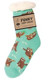 Bartleby Ladies Sherpa Socks - Sleepy Sloth