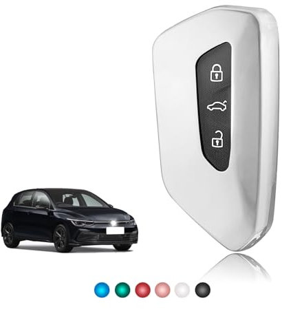 TOOMUME Schlüsselhülle TPU Glänzend Transparent, Autoschlüssel Hülle Schlüsselcover Passt für VW Volkswagen Cupra Formentor Born Golf 8 Seat Leon MK4 Ibiza Ateca Skoda Kodiaq Fabia Enyaq Octavia