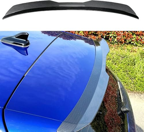 LZGQAZ Auto Heckspoiler für VW Polo IV (9N) 2001 2002 2003 2004 2005, Kofferraumspoiler Dachspoiler Heckspoiler Lippe, Auto Tuning Zubehör,Carbon Fiber Look